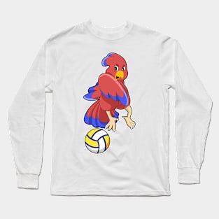 Bird at Volleyball Sports Long Sleeve T-Shirt